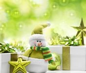 pic for Cute Green Snowman 